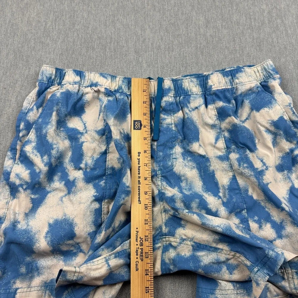 The North Face Shorts Mens 2XL Blue Class V Tie Dye Swim Trunks Boardshort Retro